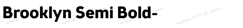 Brooklyn Semi Bold字体转换